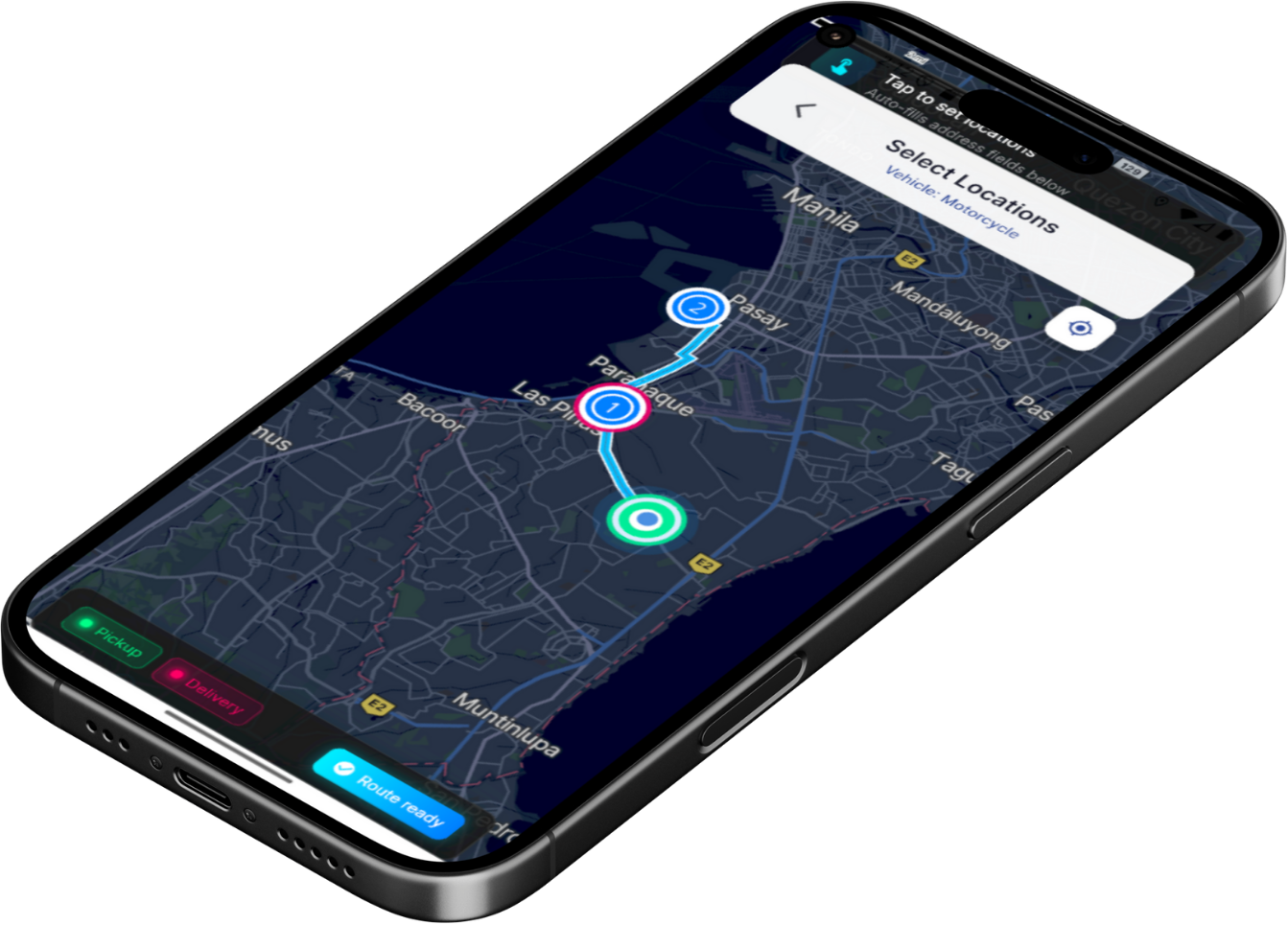 SwiftDash Home Screen - Track Live, Quick Actions including Request Delivery, Track Order, My Addresses, and Order History